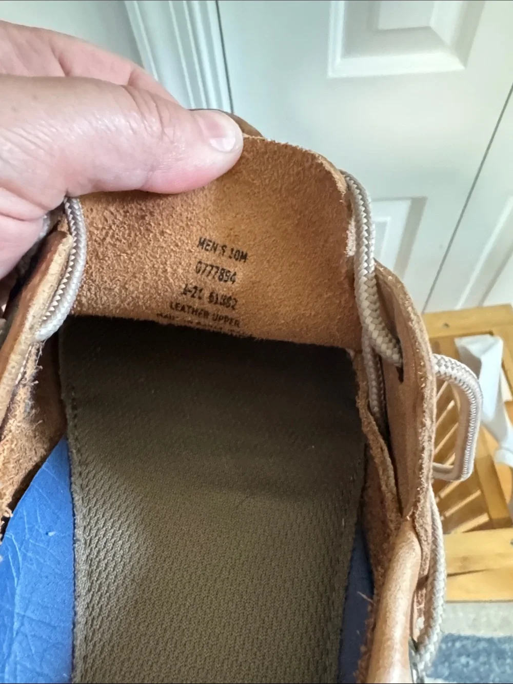 Sperry Brown Leather Moc Toe Boat Shoes